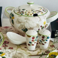 Woodland Meadows Gold Dinner Set (83 Piece Dinner Set)